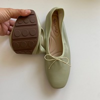 XINZI RAIN Chaussures de Ballet Personnalisées à Faible MOQ pour Dames, Élégantes Ballerines Pliables en Cuir PU Souple pour Femmes