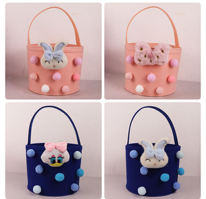 <span class=keywords><strong>Borsa</strong></span> Tote Personalizzata in Feltro Colorato a Tema Cartone Animato, Resistente e Portatile, per Regali di Compleanno per Bambini con Chiusura Aperta - Product Image 5