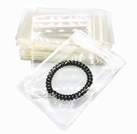 Sacs à bijoux en PVC transparents anti-ternissement avec fermeture éclair pour le rangement de bijoux en argent, bagues et boucles d'oreilles