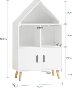 Meubles Montessori en bois pour enfants, forme de maison, étagère à livres en bois, rangement pour les chambres d'enfants, étagère de présentation, organisateur, support - Product Image 1