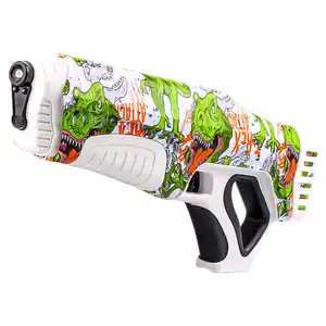Graffiti Paint Automatic Shooting Water Guns Toy Cartoon Dinosaur Squirt Guns Toys Summer Outdoor Water Blaster Gun Toys