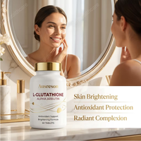 Ausreson OEM Comprimés Blanchissants Bio L-Glutathion Alpha Arbutine Complément Herbal Soin de la Peau Comprimés Alpha Arbutine pour Adultes