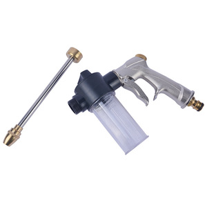 High Pressure Cleaner Water Gun With Foam Bottle Metal Nozzle For <b>Car</b> Wash Household Use - Product Image 1