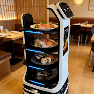 <span class=keywords><strong>Robot</strong></span> de livraison commercial pour hôtels et restaurants, chariot de recyclage de vaisselle, <span class=keywords><strong>robot</strong></span> alimentaire pour des opérations de restauration efficaces - Product Image 2