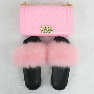 Sandali Ciabatte in Vera Pelliccia di Volpe da Donna, Oltre 20 Stili, Ciabatte Aperte in Vera Pelliccia di Volpe per Bambina, Ciabatte da Donna in Vera Pelliccia a Punta Aperta e Suola Piatta - Product Image 5