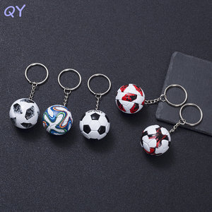 QY vente en gros 3D imprimé Football porte-clés Simulation Football pendentif sport Fan Souvenir Logo personnalisé disponible - Product Image 2