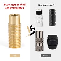 RASANTEK RSH-039 4mm HIFI Erkek Muz Tipi Konnektör 24k Altın Kaplama Pirinç Hoparlör Kablo Terminalleri Amplifikatör ve AV Sistemi için