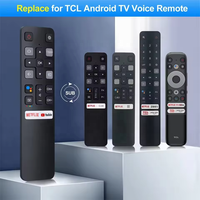 Télécommande vocale de remplacement RC802V FNR1 pour téléviseurs intelligents TCL Android TV 4K UHD avec boutons N-fli Y-Tub, pile AAA, portée de 10 m