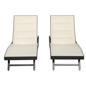 Ensemble <span class=keywords><strong>de</strong></span> 2 chaises longues <span class=keywords><strong>de</strong></span> patio, chaises longues d'extérieur, chaise longue <span class=keywords><strong>de</strong></span> piscine en aluminium avec roulettes pour la piscine, la plage et le <span class=keywords><strong>bain</strong></span> <span class=keywords><strong>de</strong></span> <span class=keywords><strong>soleil</strong></span> - Product Image 1