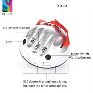 SY 파티 게임 까다로운 재미있는 성인 마이크로 참신 거짓말 쟁이 장난감 전기 손가락 심장 박동 거짓말 탐지기 파티 성인 책상 게임 완구 - Product Image 2