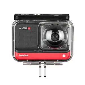 Telesin相机配件水下保护套Insta360 One R 360版运动相机防水保护套