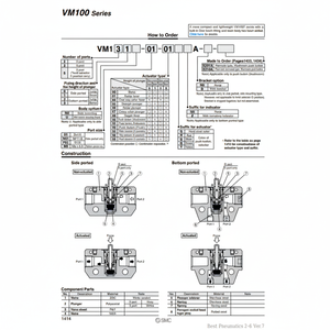 Válvula de control mecánico neumática SMC modelo - Product Image 1