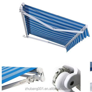 Auvent rétractable en alliage d'aluminium pour porte-fenêtre de patio, pare-soleil extérieur coupe-vent avec revêtement en PVC - Product Image 3