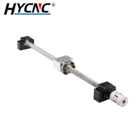 Kit de vis à billes HYCNC, assemblage de vis à billes de précision rectifiées pour systèmes de mouvement linéaire de machine CNC