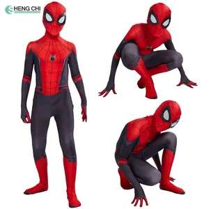 Children's role-playing costume party creative fashion cool American movie hero Spider Man clothing