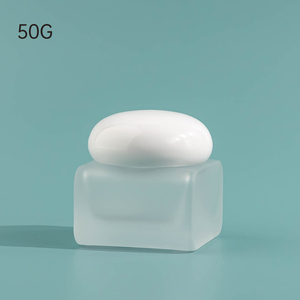 Frascos de Vidrio Redondos Vacíos con Tapa de Rosca <span class=keywords><strong>para</strong></span> Cuidado de la Piel, Limpiador Facial, <span class=keywords><strong>Crema</strong></span> Facial, Mascarilla, Bálsamo Labial, Exfoliante Corporal 50g, Impresión Serigráfica - Product Image 5
