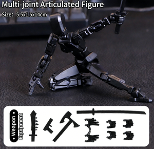 Figurines de robots articulées - Jouets articulés multicolores flexibles pour collectionner et exposer - Product Image 3