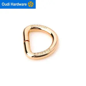 מותאם אישית זהב מתכת פתוח טבעת D אבזם טבעת D צבעונית לרצועת תיק טבעות תיק קטן