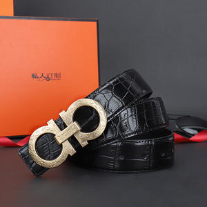 Cinturón para hombre, cuero genuino para hombre, novedad de 2024, pantalones con hebilla de placa de marca de gama alta, cinturón clásico de moda para hombre que combina con todo - Product Image 2