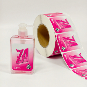 Eco Friendly <b>Roll</b> Labels Sustainable Material Self Adhesive <b>Stickers</b> for Green Brand Product Packaging - Product Image 2