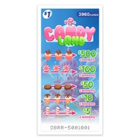 Tarjetas con Pestaña Desprendible Personalizadas con Temática de Dulces, Cinco Ventanas, Precio de Fábrica, en Venta