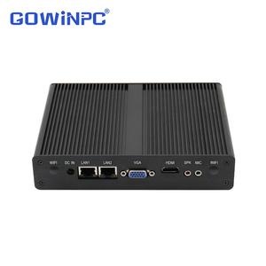 มินิพีซีอุตสาหกรรมแบบไร้พัดลมพร้อมโปรเซสเซอร์ Intel J1900 พอร์ตอีเธอร์เน็ตแบบกิกะบิตคู่ 6 พอร์ต USB HDMI VGA RS232 สำหรับการควบคุมอัตโนมัติ - Product Image 1