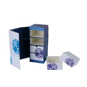 热卖Elegent月饼包装纸制抽屉盒，带定制印刷和标志
