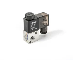 LIDING-Válvula Solenoide neumática, serie 3V1, 3 vías, 2 posiciones, DC 12v, Control de aire