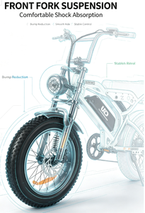 Vélo électrique tout-terrain avec pneus larges, vélo électrique de ville, 750W, 48V, Bicicleta, Vélo électrique tout-terrain, Vélo électrique de montagne, Stock Brésil - Product Image 5
