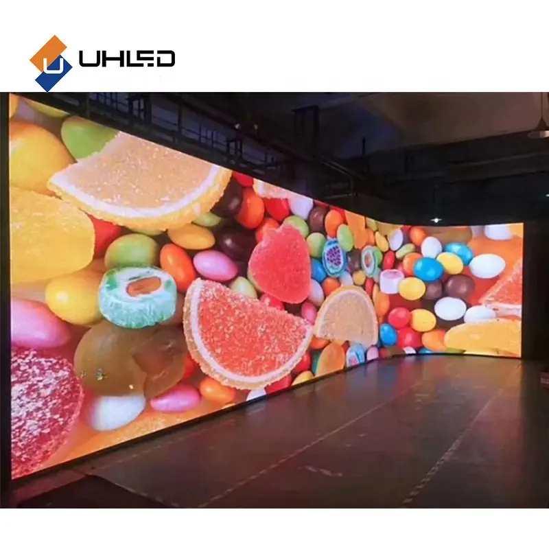 UHLED Indoor fácil de instalar display led de alta qualidade led vídeo wall P1.2 P1.5 P1.8 P2 P2.5 tela led colorida