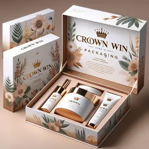 Crown Win Make-Up Kit Box Voor Professionals Volledige Set Islamitische Geschenken Hijab Pinnen Set Pruik Installatiekit Kant Complete Papieren Dozen