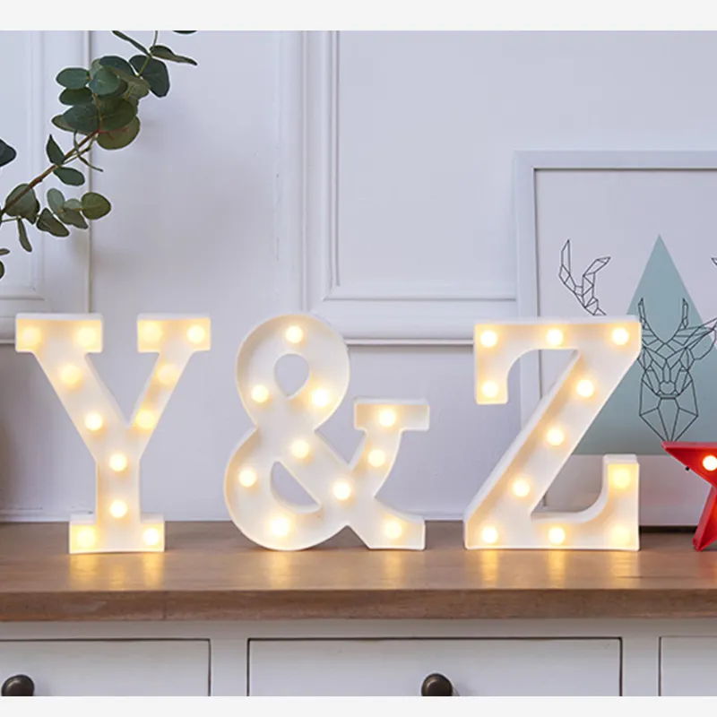 Hot Selling Home Decor Party Lights Sign Mini Valentine'S Day Wedding Decoration 3D Led Letter Sign night light