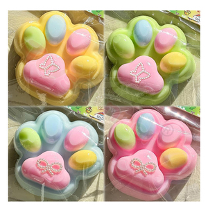 Premium TOYSRUNNER Soft Foam <b>Cat</b> Paw <b>Squishy</b> Toy Set Slow Rising Mochi Texture Sensory Fidget Kawaii Ball Stress Relief 5 7 - Product Image 5
