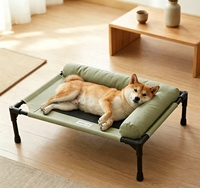 Lit de marche pour animaux de compagnie adapté aux chiens et aux chats, toute l'année, été, résistant à l'humidité, amovible, lavable, surélevé, hors sol, pour chiens de petite et moyenne taille
