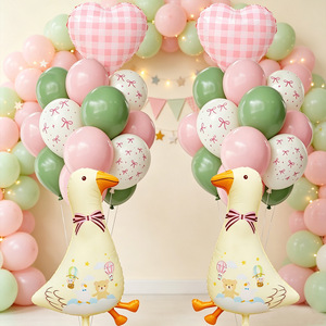 Set de Globos de Número de Dibujos Animados de Ganso Blanco al por Mayor, Kit de Globos de Mylar Personalizados con Temática de Animales Lindos para Fiestas de Cumpleaños Infantiles y Decoración del Hogar - Product Image 3