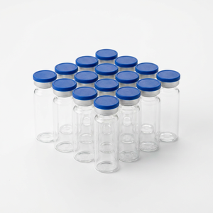 Medical Single Blue Color Easy Tear Flip Off Lids for Peptide Biotech Research Glass Xilin Vial Specimen Storage Bottles - Product Image 4