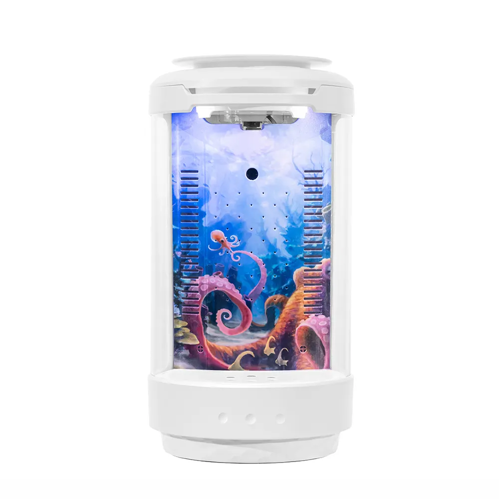 1 Gallon USB Mini DIY Office Table Aquarium Fish Tank with LED Light and Pump