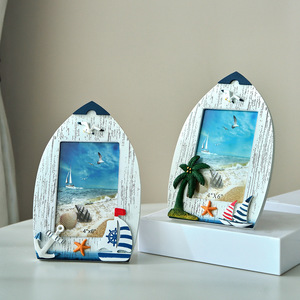 Mediterranean Style Seagull Photo <b>Frame</b> <b>4x6</b> Inch Decorative Ornament For Bedroom Desktop Display - Product Image 1