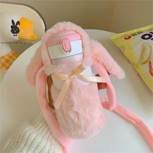 Bán buôn dễ thương gấu và thỏ sang trọng cốc Bìa Hot Phong Cách quà tặng cho trẻ em và cô gái chất liệu cotton với PP bông Điền - Product Image 5