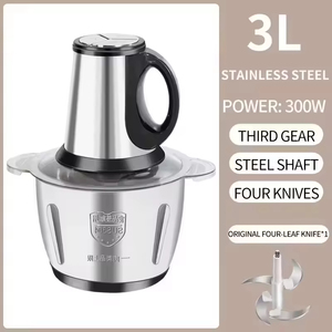 Home Kitchen Chopper Food <b>Grinders</b> 3L Electric Stainless Steel Home Kitchen <b>Meat</b> <b>Grinder</b> Slicer Small Automatic Food Chopper - Product Image 3