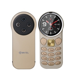 Mini Teléfono MKTEL L2 OEM, Pantalla TFT de 1.39 Pulgadas, 2G, Doble SIM, Batería de 800 mAh, Doble Modo de Espera, Cámara de 0.08MP, 32 MB de ROM+RAM, Negro Dorado - Product Image 3
