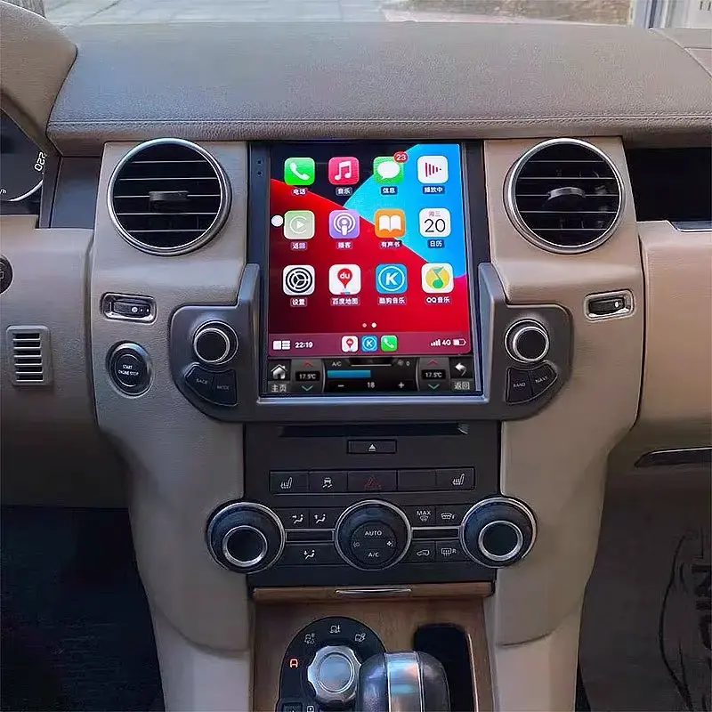 10.4Inch Android Auto Verticaal Scherm Autoradio Auto Dvd-Speler Gps Autoradio Navigatie Head Unit Voor Land Rover Discovery 4