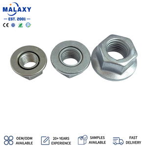 Écrous à bride hexagonale en acier au carbone Malaxy en gros M3 M4 M6 M7 M8 M10 M12 <span class=keywords><strong>avec</strong></span> <span class=keywords><strong>rondelle</strong></span> à bride rotative - Product Image 1