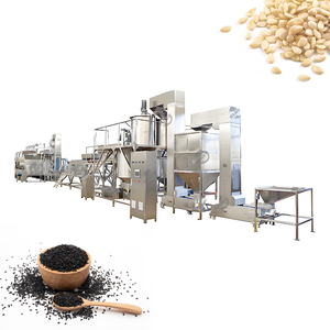 Ligne de production industrielle indienne de fabrication de tahini nettoyage automatique de la peau séparant l'épluchage des graines de sésame décortiqueuse - Product Image 5