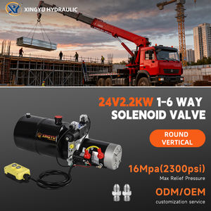 Unidad de Potencia Hidráulica de 12v CC con Compensación de Presión, Estación Hidráulica para Sistema de Nivelación Hidráulica de Autocaravanas y Sistema de Inclinación de Remolques - Product Image 1