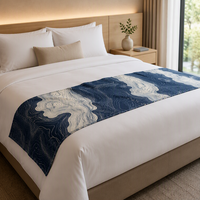 Tapis de fin de lit Indigo à motifs topographiques