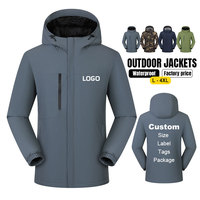 Veste de randonnée imperméable pour homme OEM, manteau d'extérieur épais, coupe-vent, veste d'hiver, fabrication en usine
