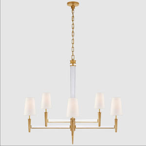 Grand lustre en cristal taillé à la main et poli à 9 lumières, <span class=keywords><strong>suspension</strong></span> multi-ports pour grand foyer d'entrée - Product Image 5