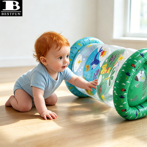 Rodillo Inflable para Tummy Time, Ecológico, de PVC, Juguete para Bebés para Desarrollo Temprano, Práctica de Gateo - Product Image 4
