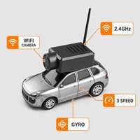 Voiture RC de qualité hobby avec caméra, mini voiture RC 1:64, voiture télécommandée 2,4 GHz, voiture avec caméra WiFi, cadeau pour garçons et enfants
